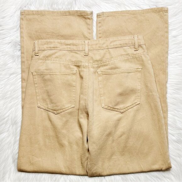 Forever 21 Wide Straight Leg Grunge Jeans Brown Size 29 - Picture 4 of 8